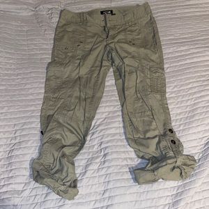 Apt 9, greenish/ khaki cargo capris
